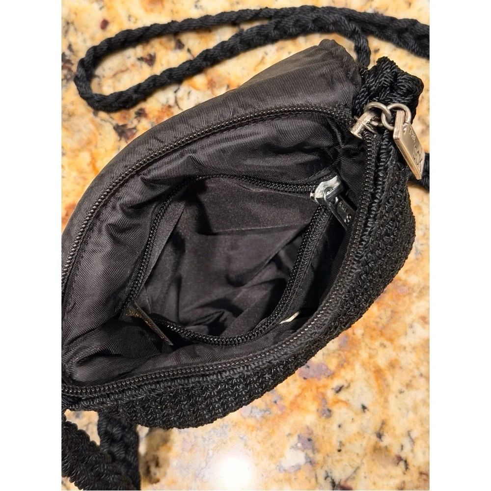 THE SAK Small Y2K Black Crochet Crossbody - Picture 9 of 10